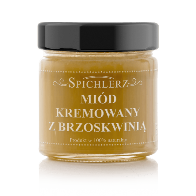 Miód kremowany z brzoskwinią 250g