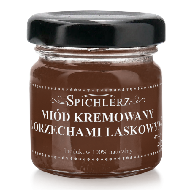 Miód kremowany z orzechem laskowym 40g