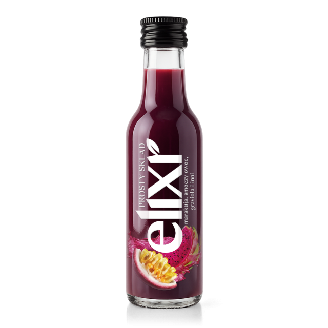 Shot Elixr 50ml - marakuja smoczy owoc graviola i inni