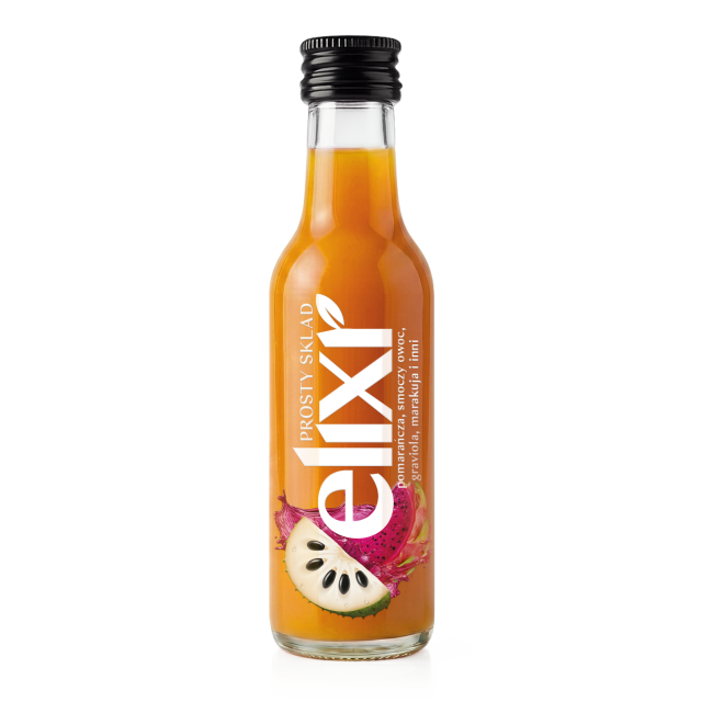 Shot Elixr 50ml - pomarańcza smoczy owoc graviola marakuja i inni