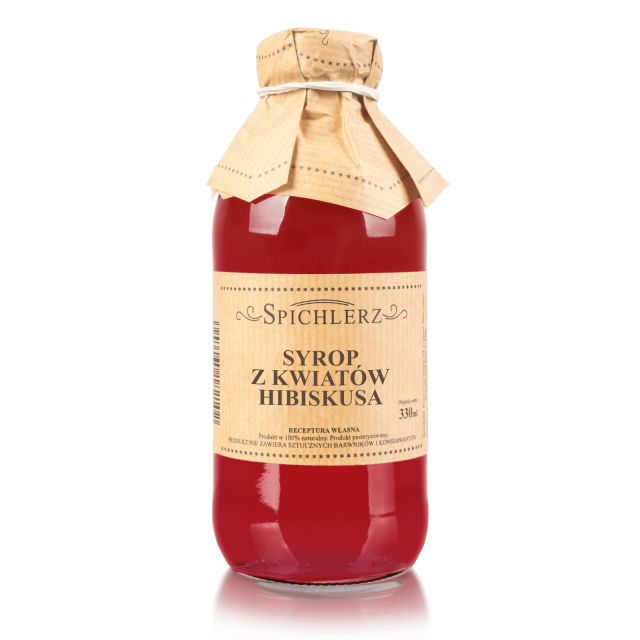 Syrop z kwiatów hibiskusa 330 ml 