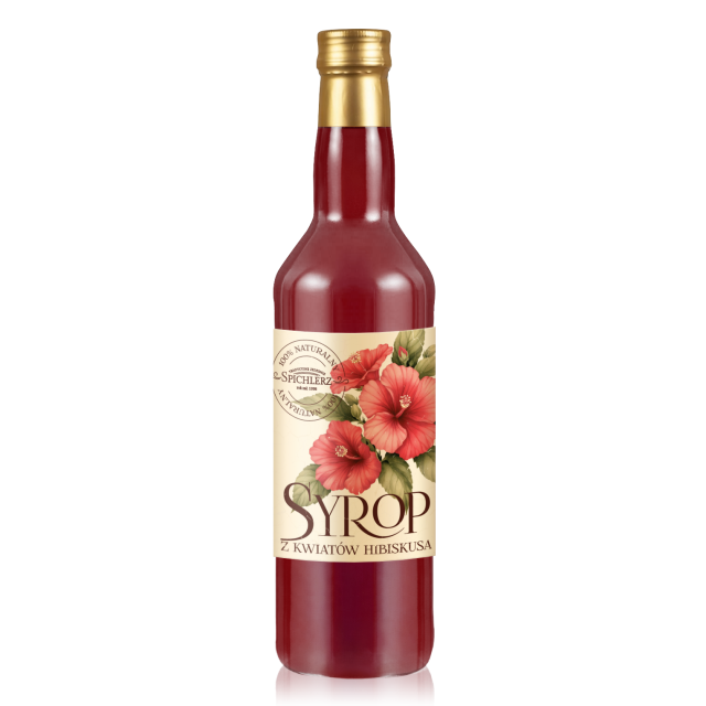 Syrop z kwiatów hibiskusa 700ml 