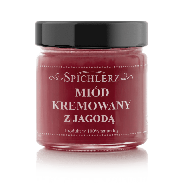 Miód kremowany z jagodą 250g