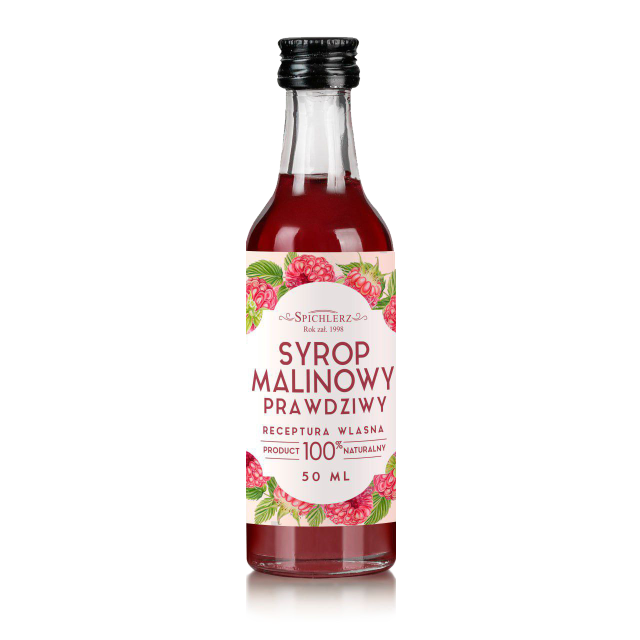 Syrop malinowy prawdziwy 50 ml