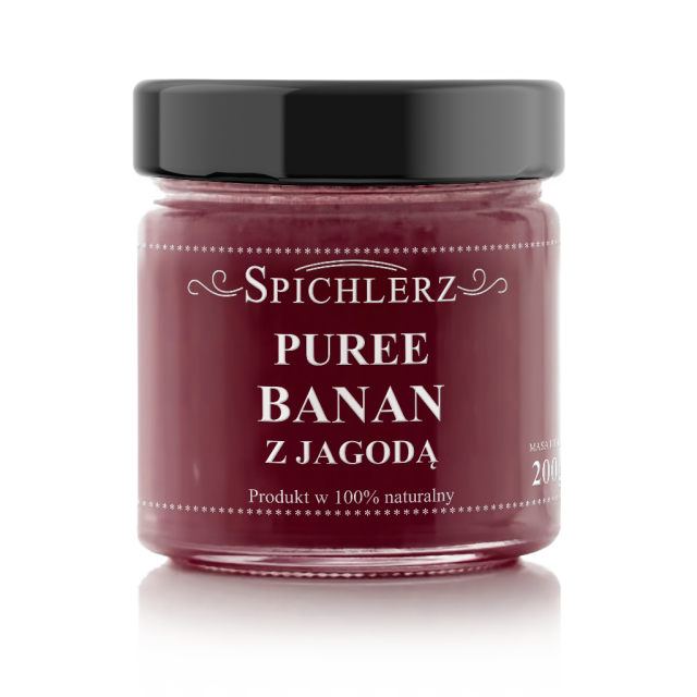 Puree Banan z jagodą| Banana with blueberries 200g