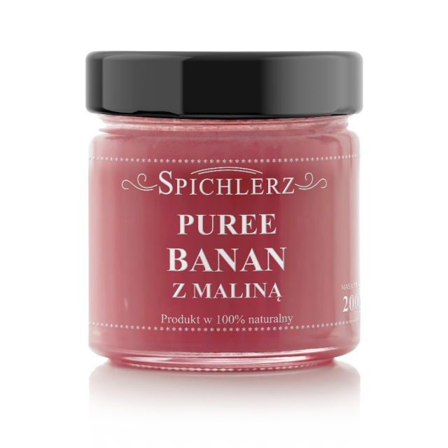 Puree Banan z maliną| Banana with raspberry 200g