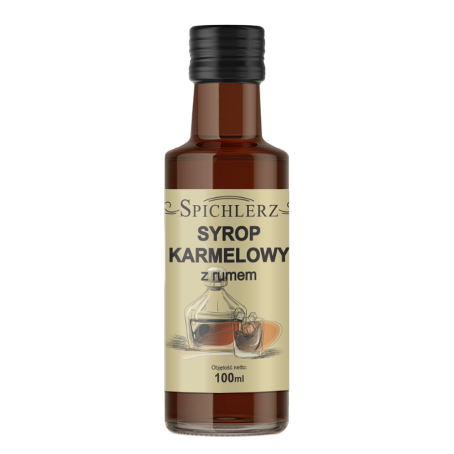Syrop karmelowy z rumem 100 ml