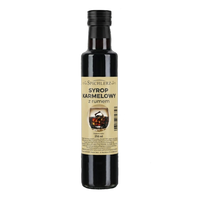 Syrop karmelowy z rumem 250 ml