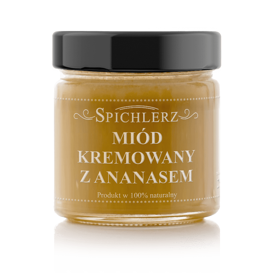 Miód kremowany z ananasem 250g