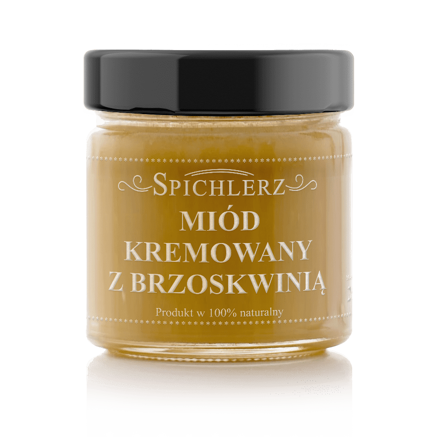 Miód kremowany z brzoskwinią 250g