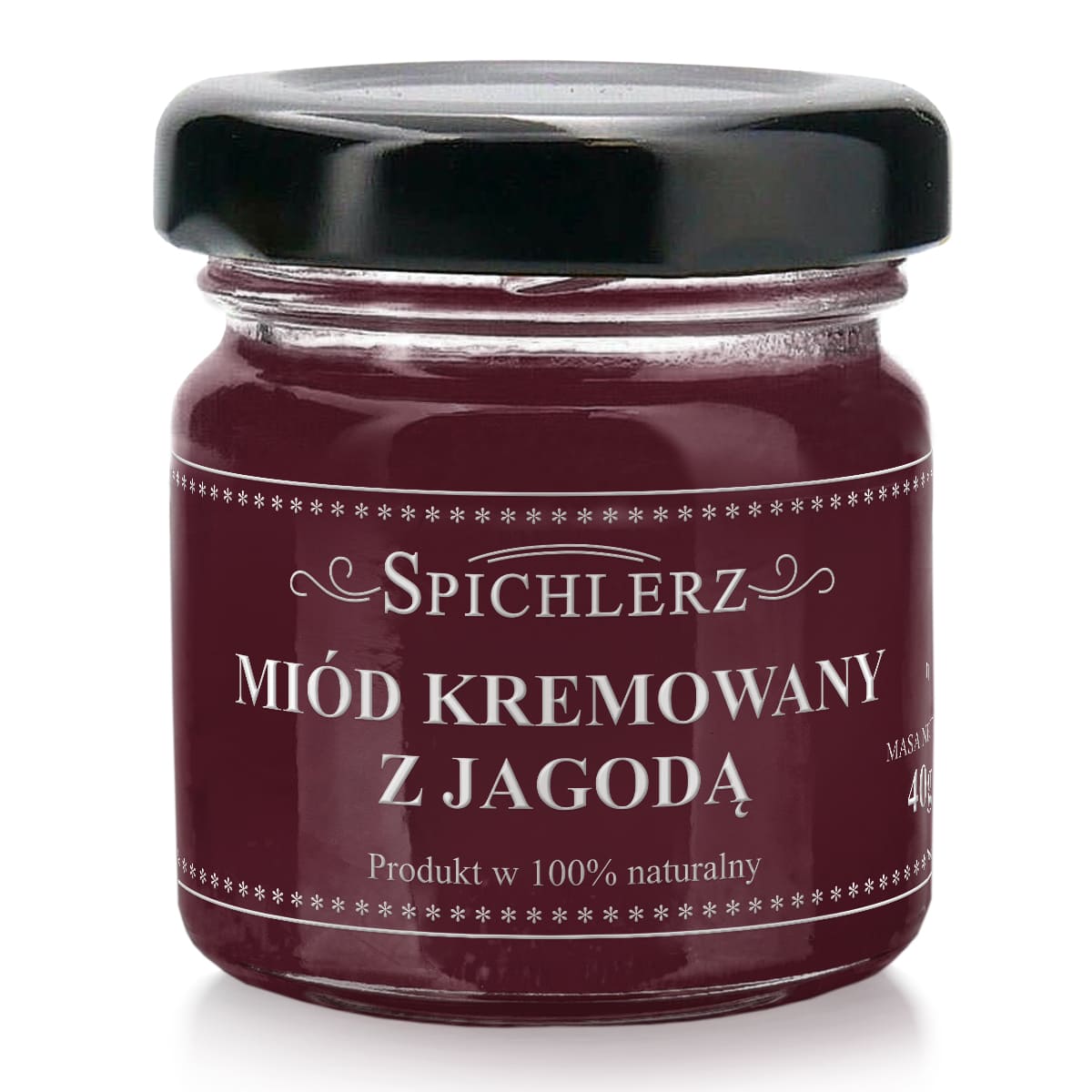 Miód kremowany z jagodą 40g