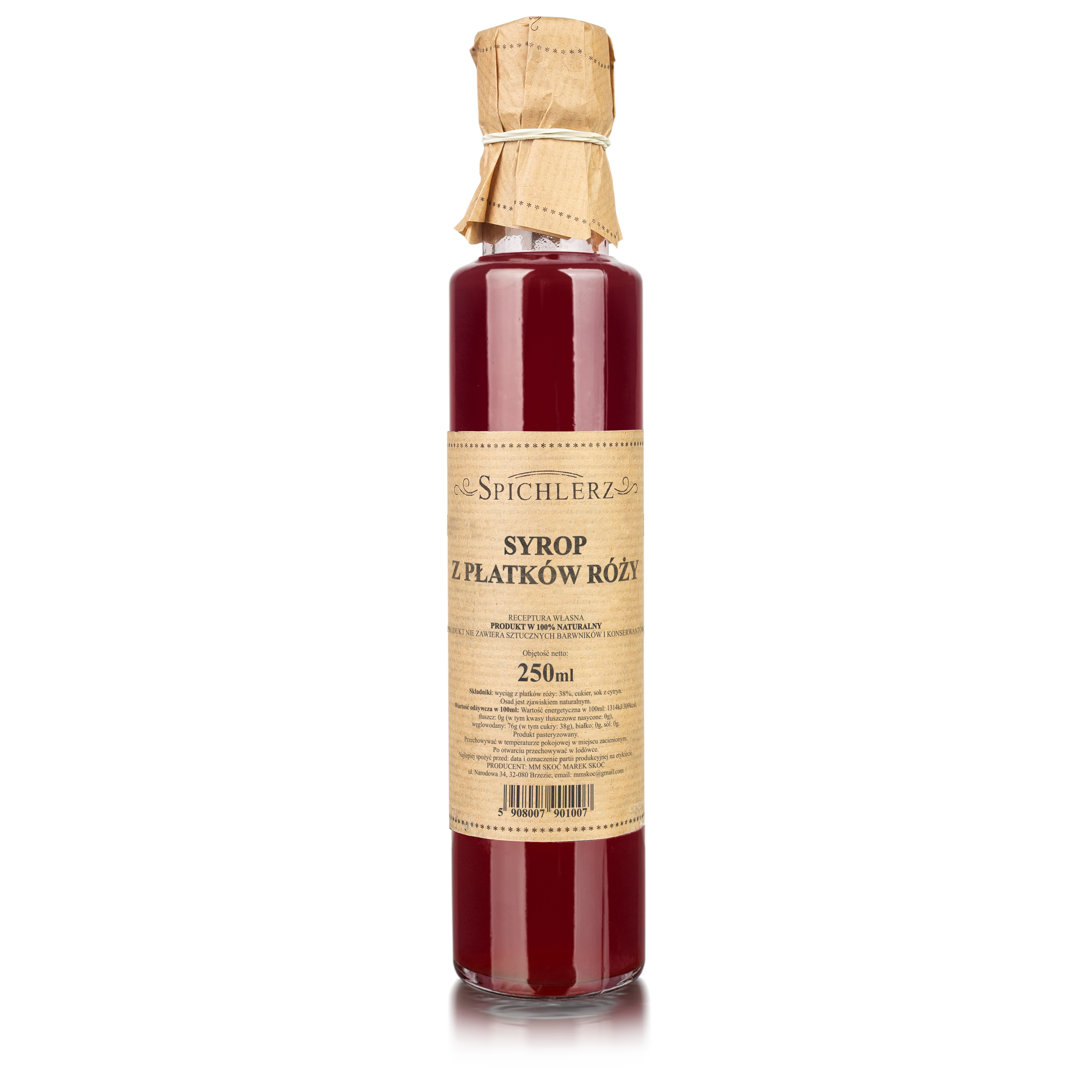 Syrop z płatków róży 250 ml
